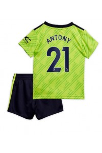 Fotbalové Dres Manchester United Antony #21 Dětské Třetí Oblečení 2022-23 Krátký Rukáv (+ trenýrky)